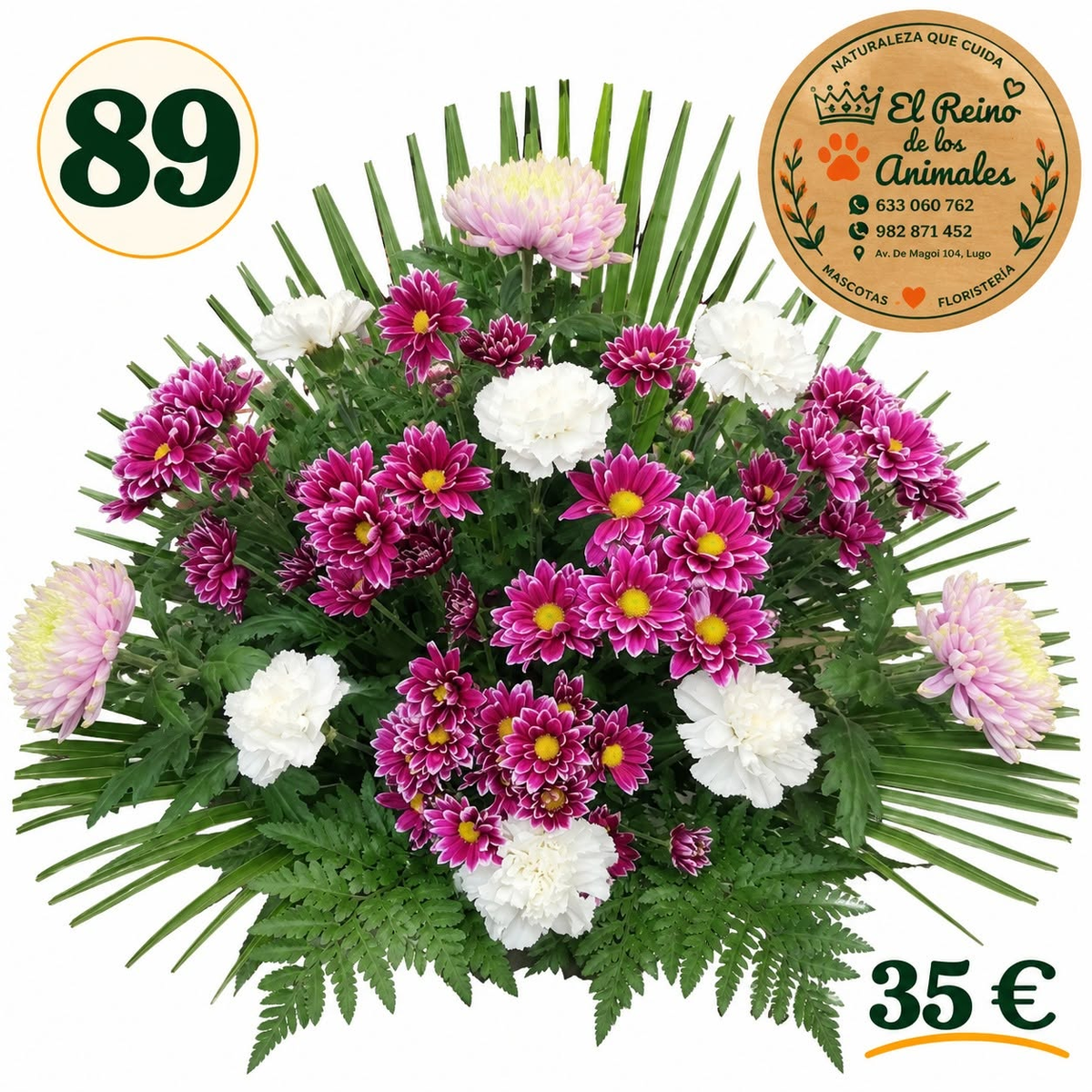 Centro de flores nº89