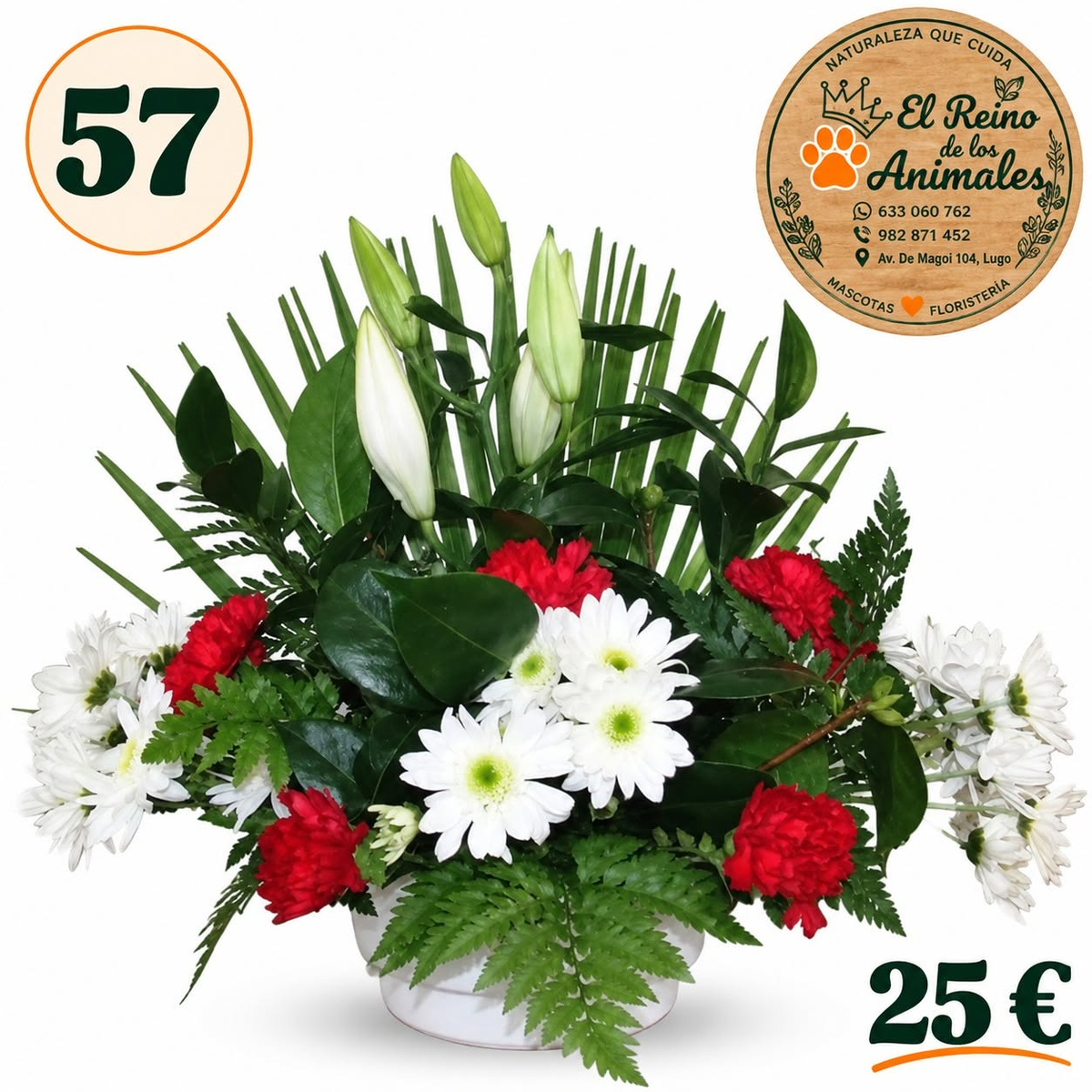 Centro de flores nº57