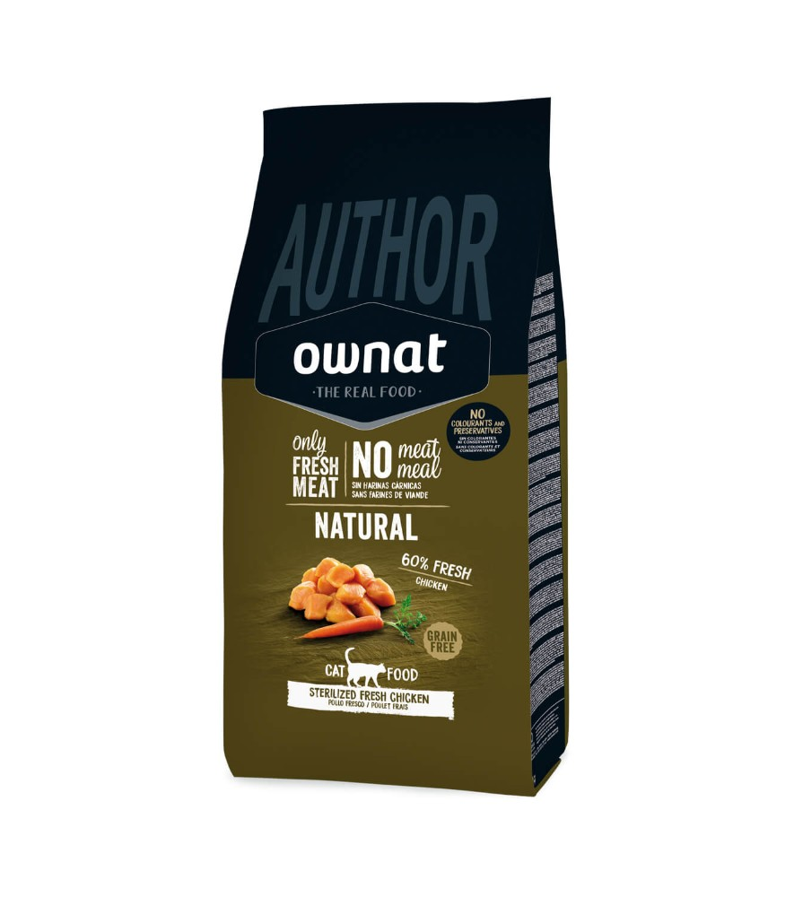 Ownat Author Sterilized Pienso para gatos esterilizados 3kg