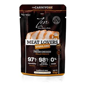 Zen Cat Pouch Meat Sterilized - Comida Húmeda de Pollo para Gatos Esterilizados 85gr