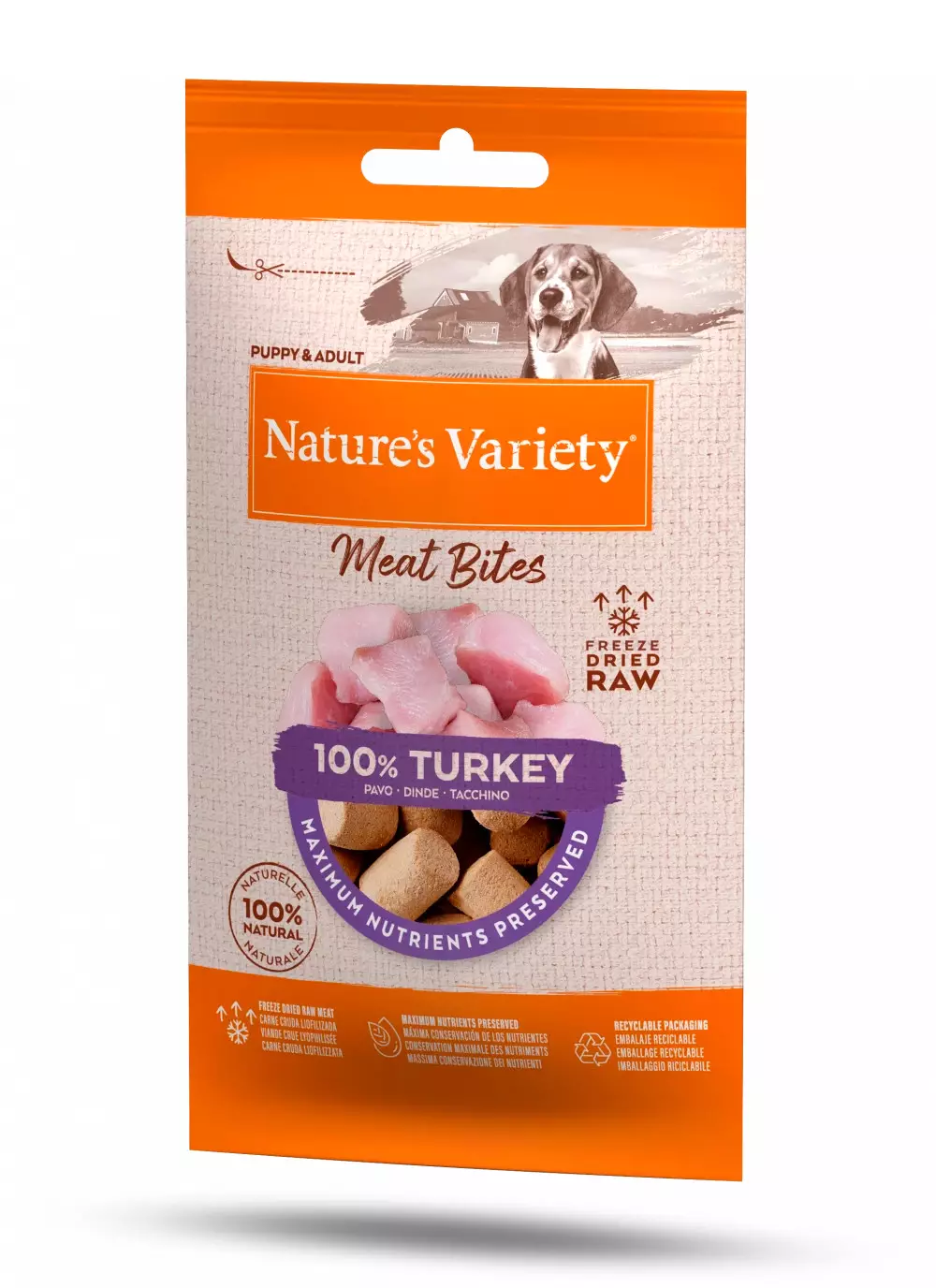 Nature's Variety Freeze Dried Topper de Pavo para Perros – Topping Liofilizado (20g)