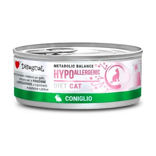 Disugual Comida Húmeda Hypoallergenic de Conejo para Gatos 85gr