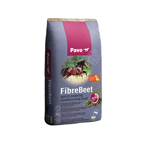 Pavo FibreBeet 15kg – Superfibra sin cereales para recuperación de condición en caballos