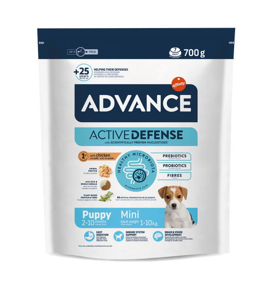 Advance Mini Puppy - Pienso para Cachorros de Razas Pequeñas 700g