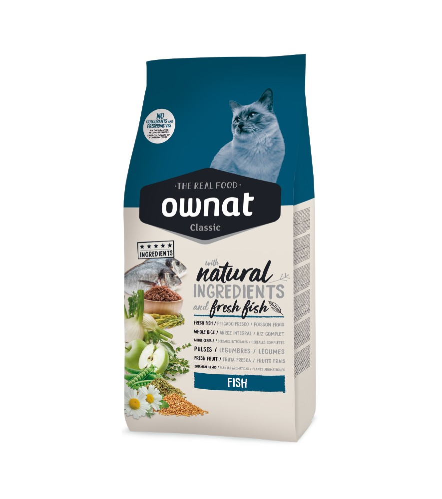 Ownat Classic Fish Pienso para Gatos Adultos 4kg