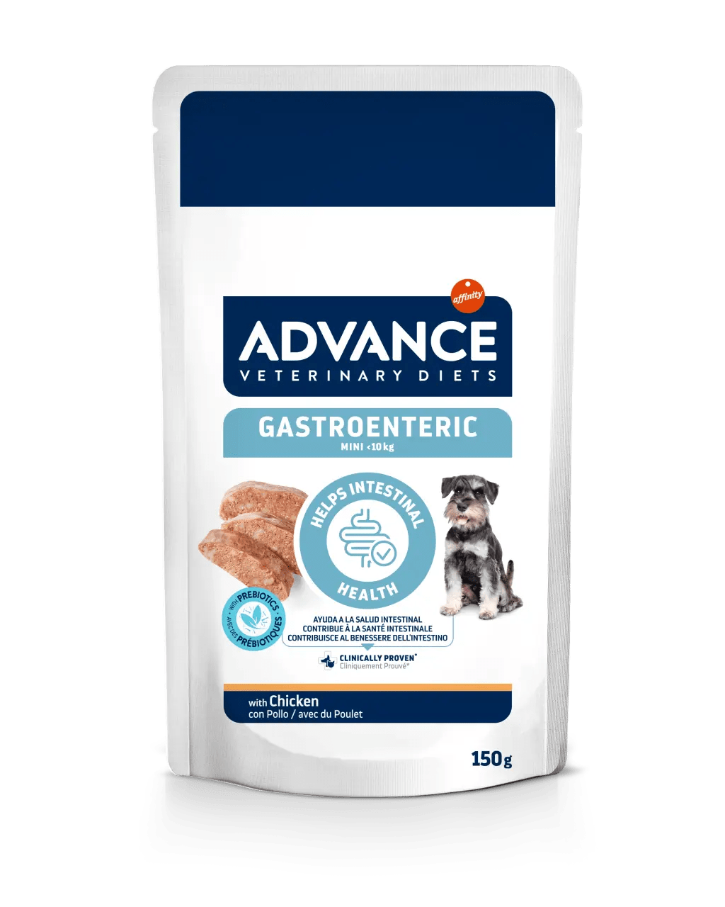 Advance Veterinary Diets Gastroenteric Mini Alimento Húmedo para Perros Pequeños con Problemas Digestivos – 150 g