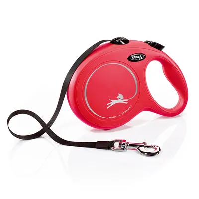 Correa Extensible Flexi New Classic Cinta Roja L 8m | Paseo