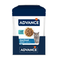 Advance Bocaditos en Salsa con Bacalao para Gatos Esterilizados – 85 g
