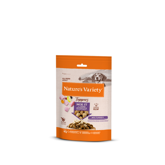 Nature's Variety Freeze Dried Topper - Topping Liofilizado 80% Pavo para Perros 40g