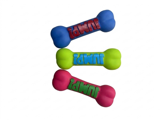 Juguete Hueso de Goma con Chiflo 21cm