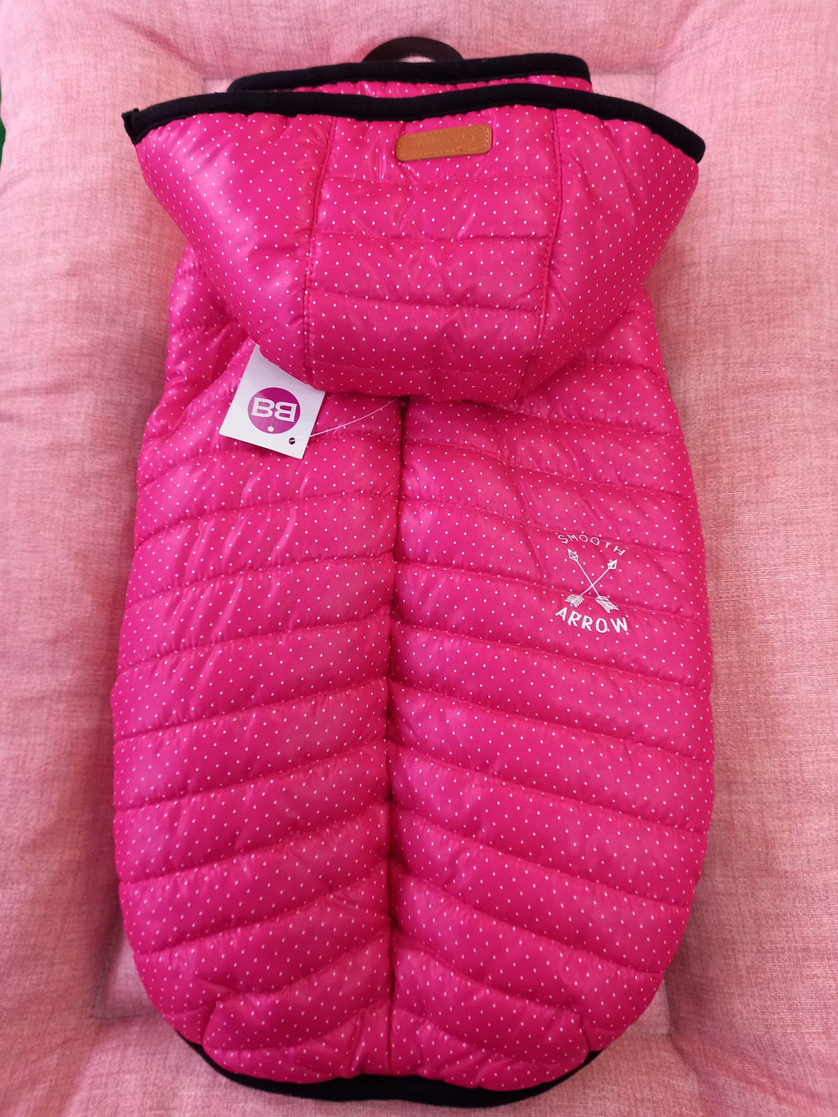 Abrigo Arrow Rosa Talla 42 con Capucha | Impermeable e Invierno