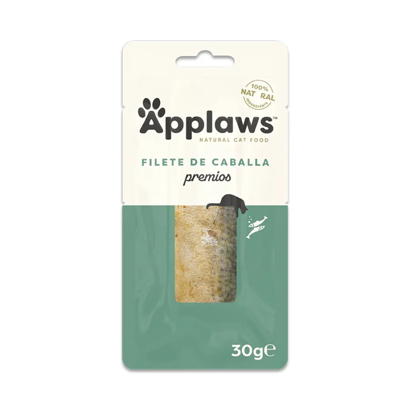 Applaws Lomo de Caballa Entero Snack Natural 100% para Gatos – 30 g
