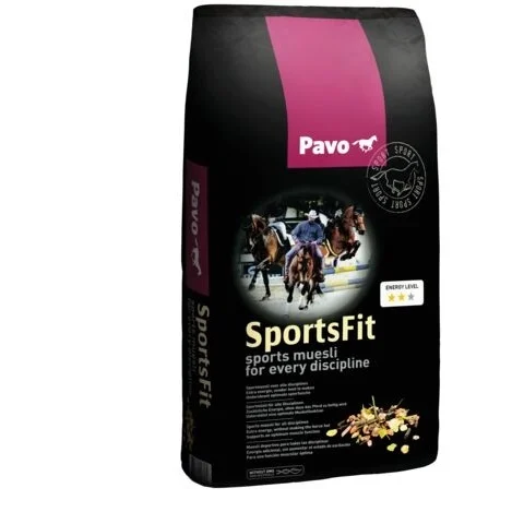 Pavo SportsFit 15kg – Muesli deportivo para caballos de alto rendimiento sin excitabilidad