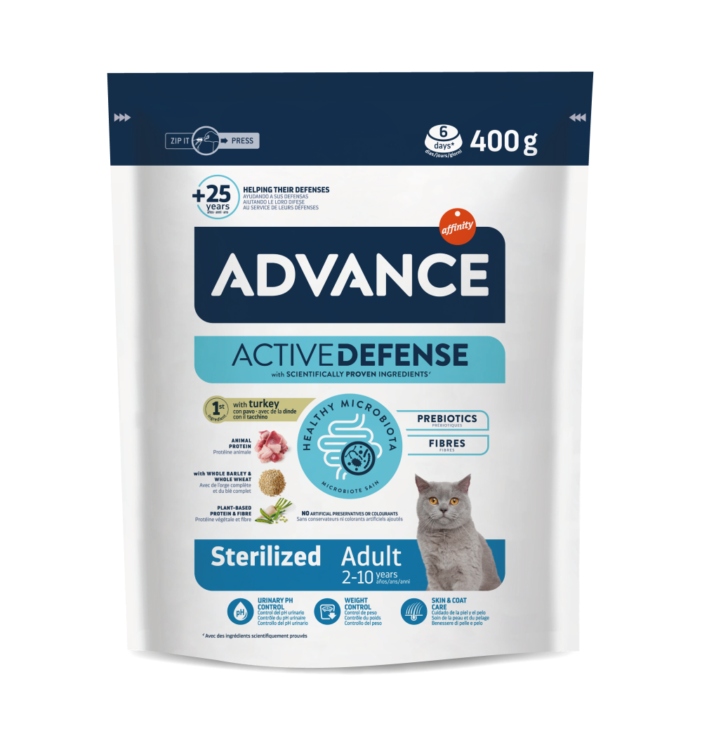 Advance Adult Sterilized Pienso para Gatos Esterilizados – 400 g