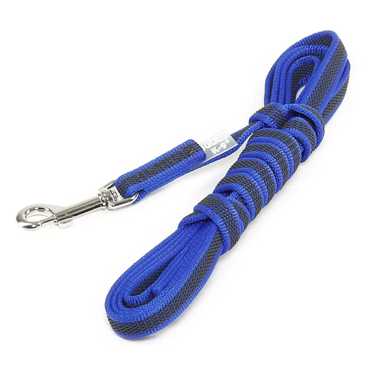 Julius K9 Correa engomada 5 metros x 14mm azul para perros