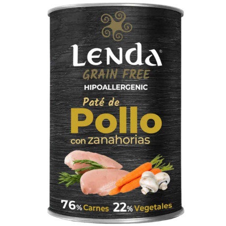 Alimentación Húmeda Lenda para Perros - Pollo, Buey y Cerdo 400gr
