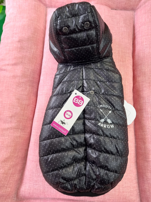 Abrigo Arrow Negro Talla 28 con Capucha