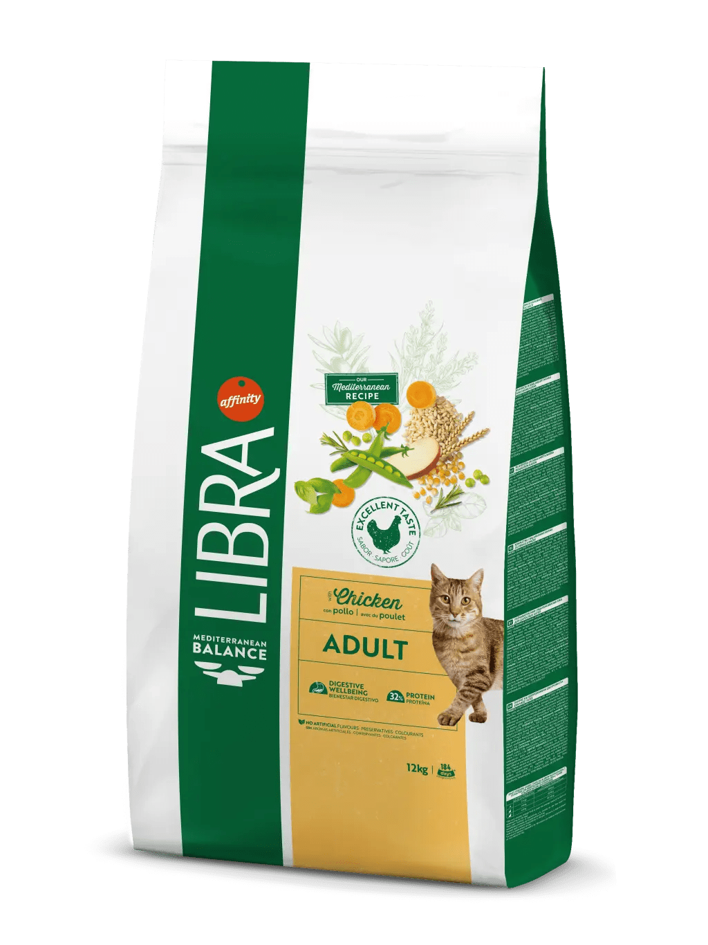 Libra Adult Pollo Pienso Completo para Gatos Adultos – 12 kg