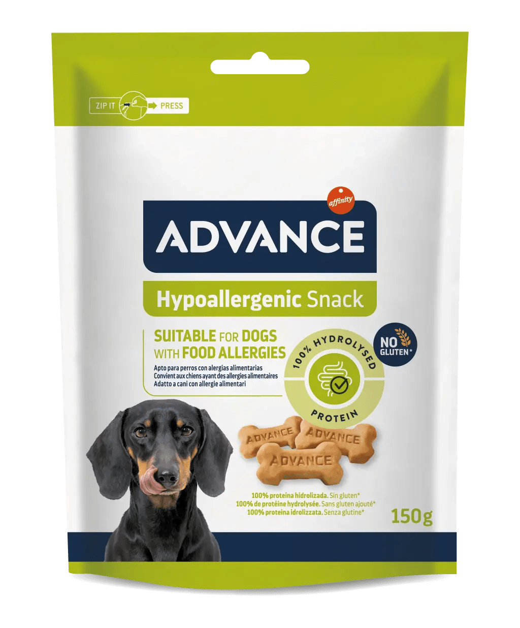 Advance Hypoallergenic Snack para Perros – Snacks Hipoalergénicos (150g)