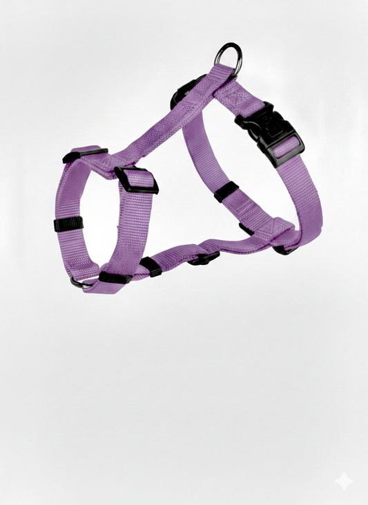 Arnés Nylon Lila 10mm x 28-40 cm