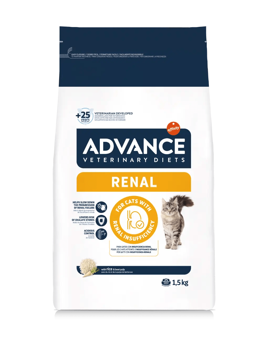 Advance Veterinary Diets Renal Pienso para Gatos con Insuficiencia Renal – 1,5 kg