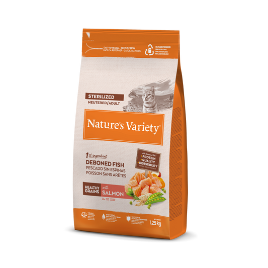 Nature's Variety Original Adult - Pienso con Salmón para Gatos Esterilizados