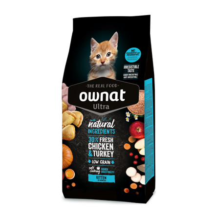 Ownat Ultra Kitten Pienso Premium para Gatitos en Crecimiento – 1,5 kg