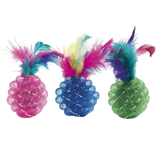 Bolas light color para gatos (4.5 cm)