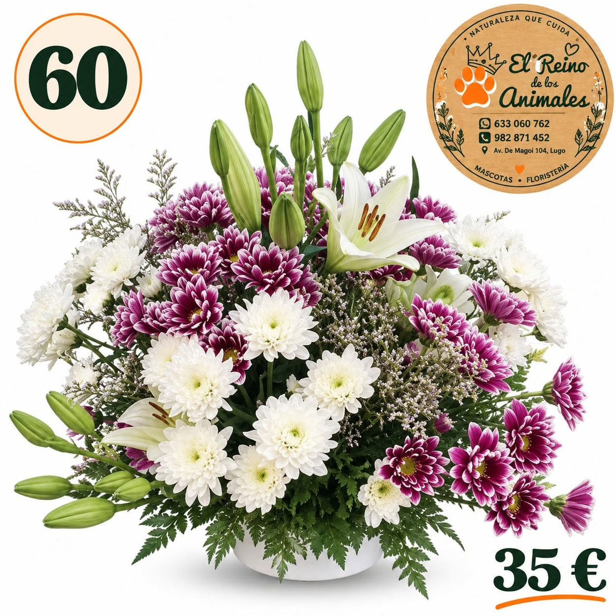 Centro de flores nº60