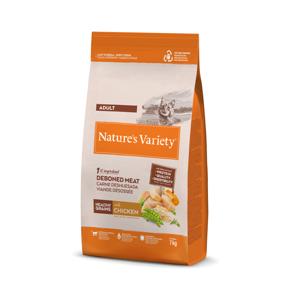 Nature's Variety Original Adult Pienso con Pollo para Gatos Adultos – 7 kg