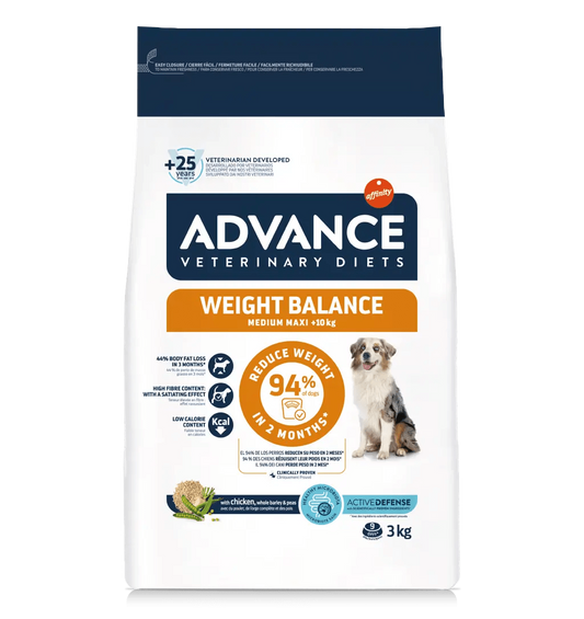 Advance Veterinary Diets Weight Balance Medium/Maxi - Pienso Dietético para Control de Peso