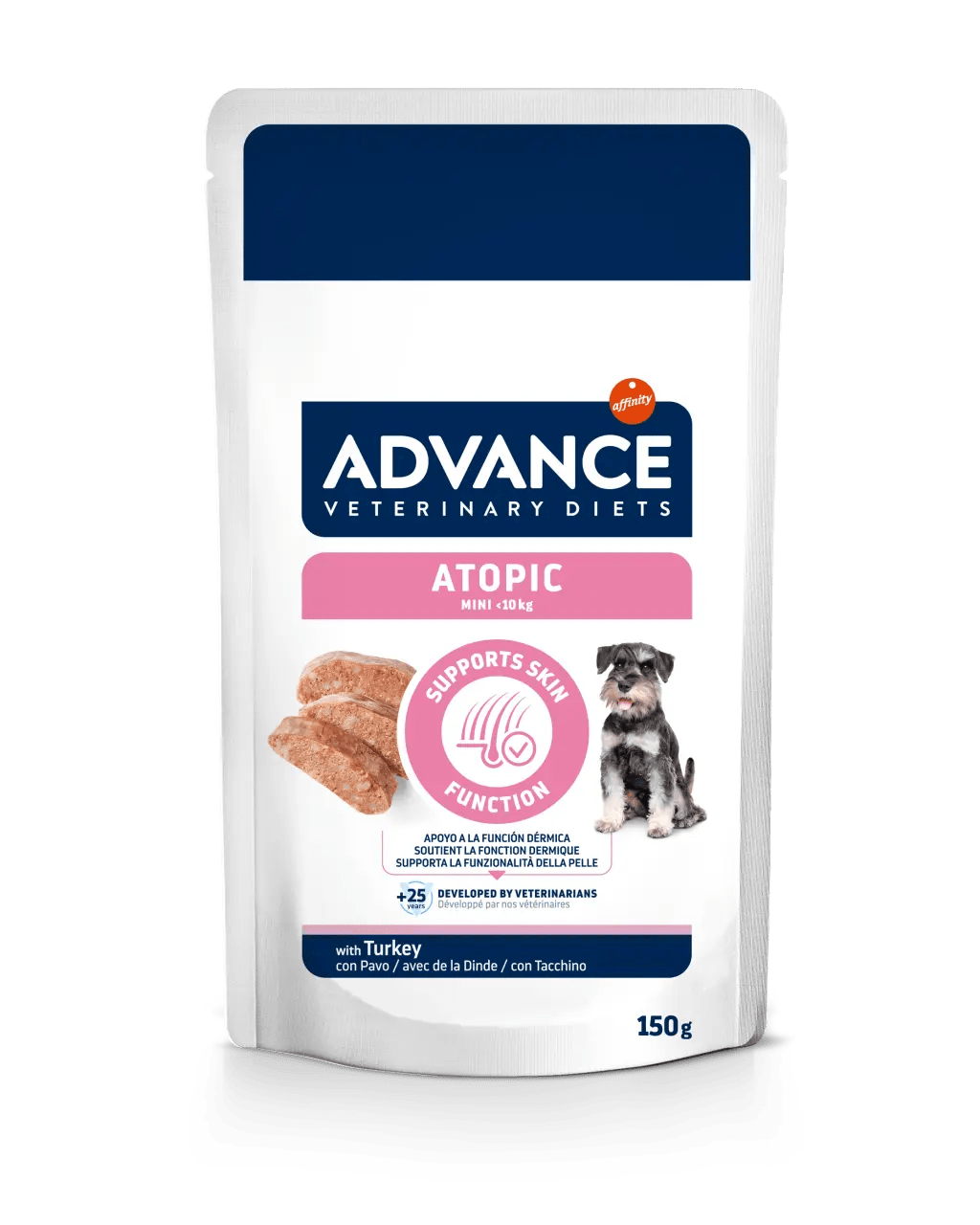 Advance Veterinary Diets Atopic Mini Alimento Húmedo para Dermatitis Atópica en Perros Pequeños – 150 g