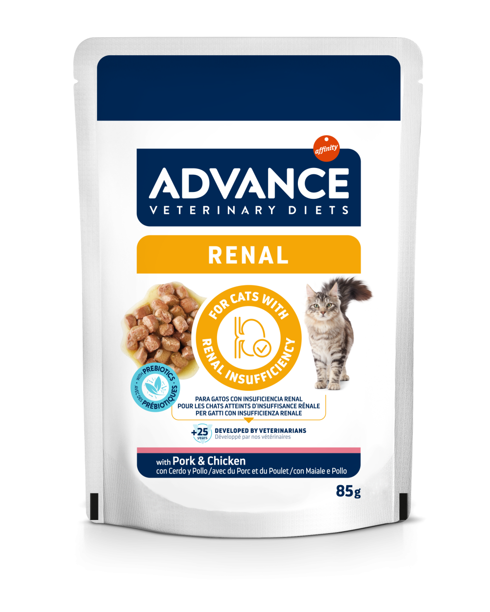 Advance Veterinary Diets Renal Alimento Húmedo para Gatos con Insuficiencia Renal – 85 g
