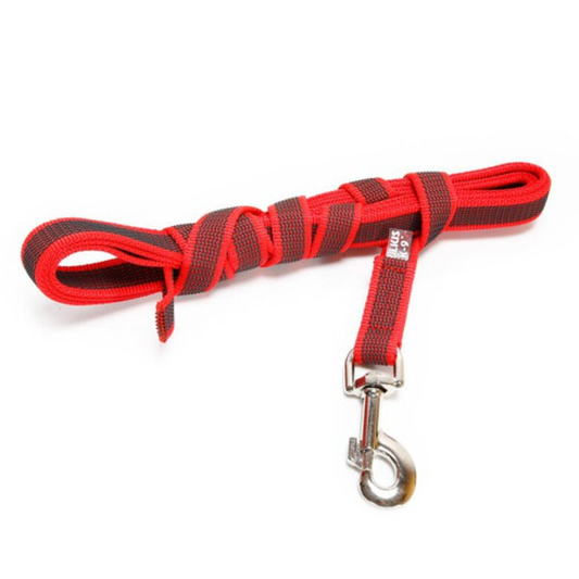 Julius K9 Correa engomada 5 metros x 14mm Roja