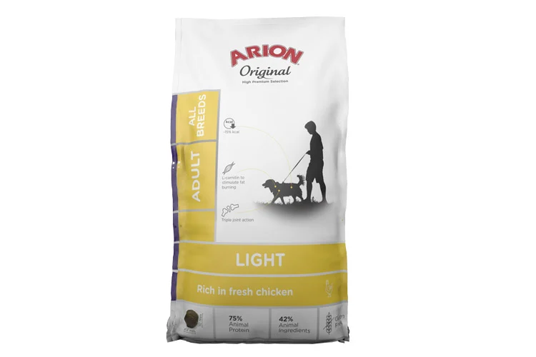 Arion Original Light Pienso con Pollo para Perros con Sobrepeso – 12 kg
