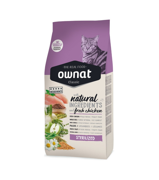 Ownat Classic Sterilized Pienso para Gatos Esterilizados 4kg