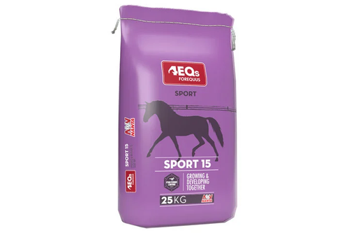 4Eqs Sport15 G8 25kg – Pienso alto en proteína y energía para caballos de alto rendimiento