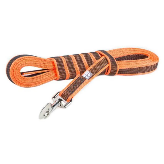 Julius K9 Correa engomada 5 metros x 14mm naranja para perros