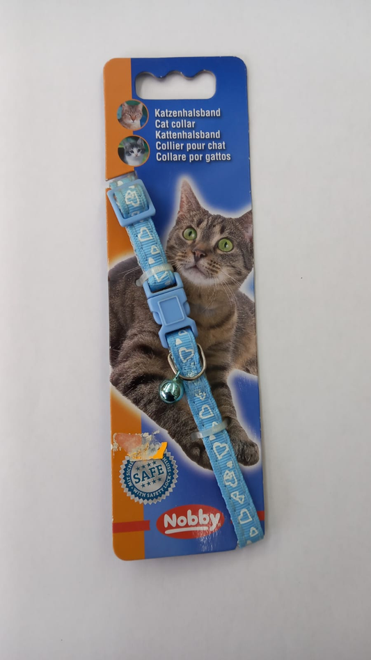Collar para Gato Nobby con Cascabel y Corazones