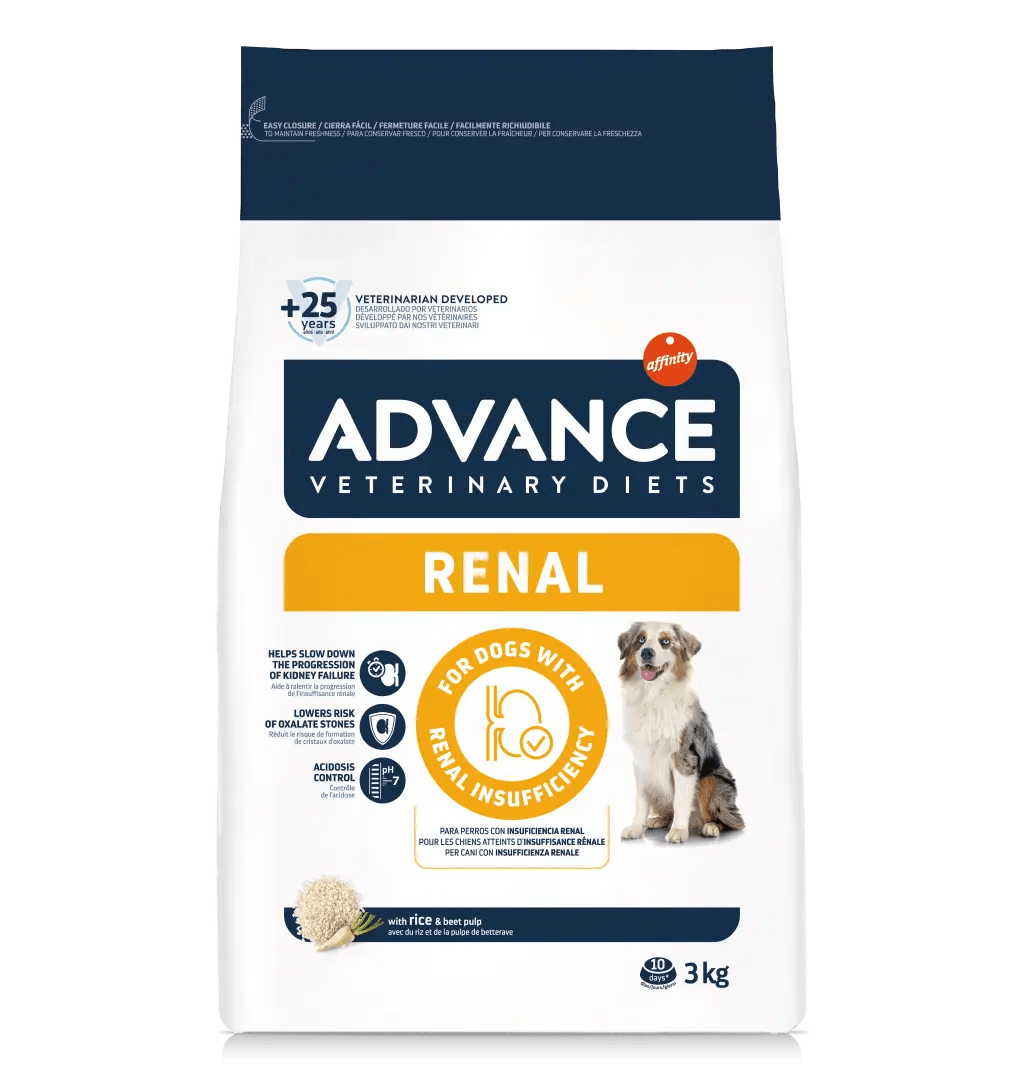 Advance Veterinary Diets Renal Pienso Dietético para Perros con Insuficiencia Renal – 3 kg