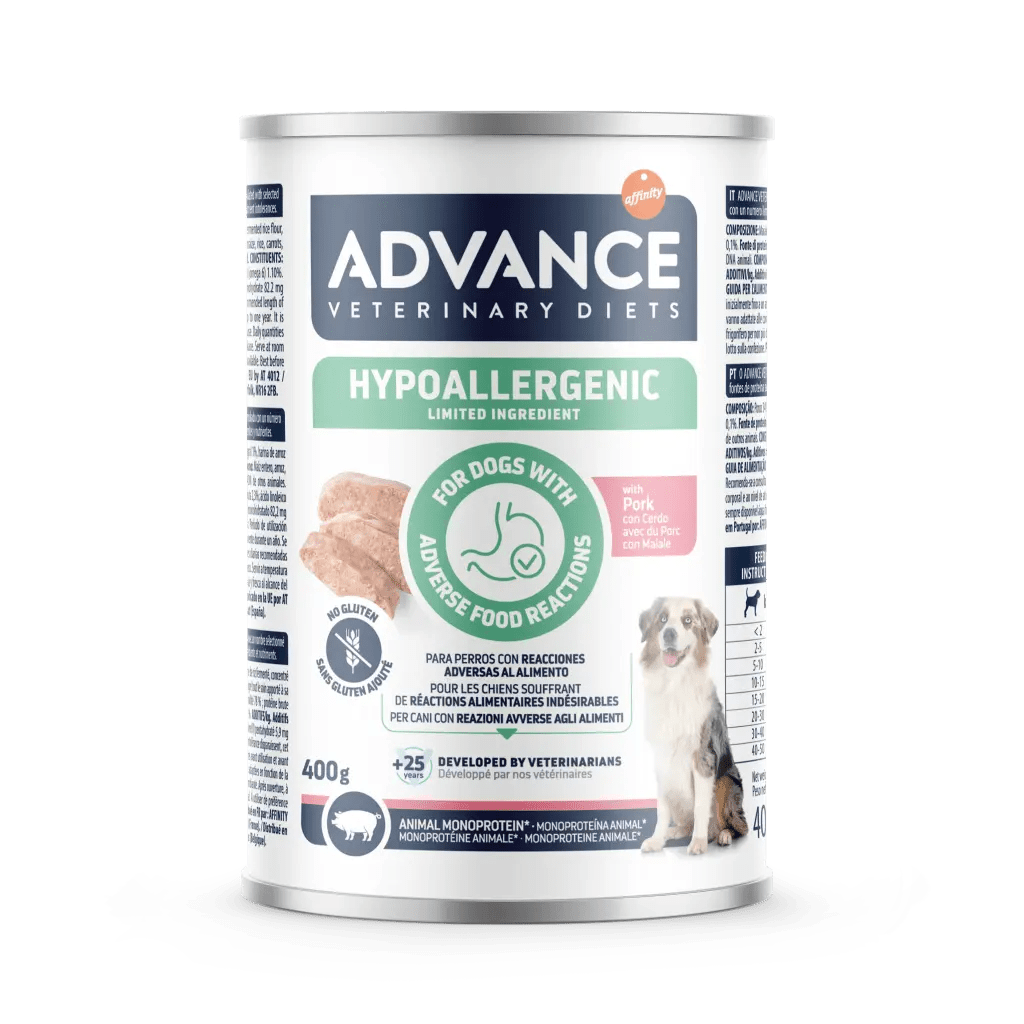 Advance Hypoallergenic Limited Ingredients Alimento Húmedo con Cerdo para Perros – 400 g