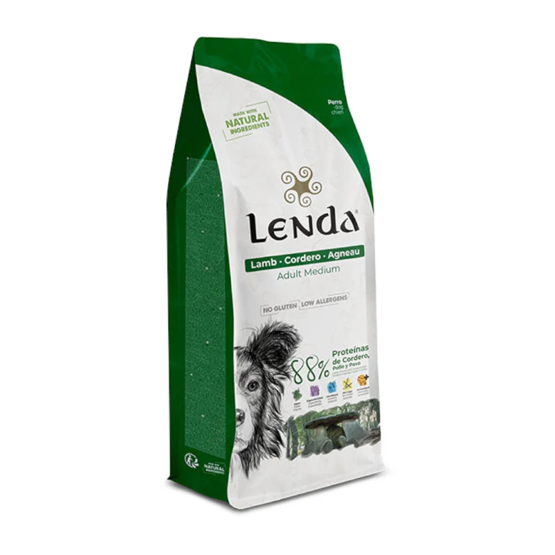 Lenda Pienso Natural con Cordero para Perros Adultos – 12 kg