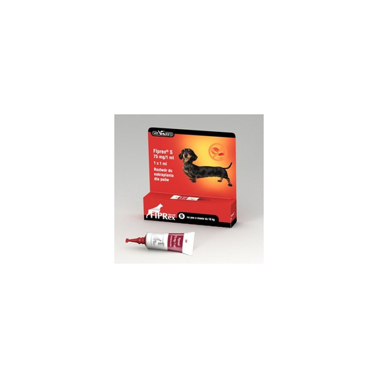 Fiprex "S" 75 mg - Antiparasitario para Perros 2-10 kg (1 Pipeta)