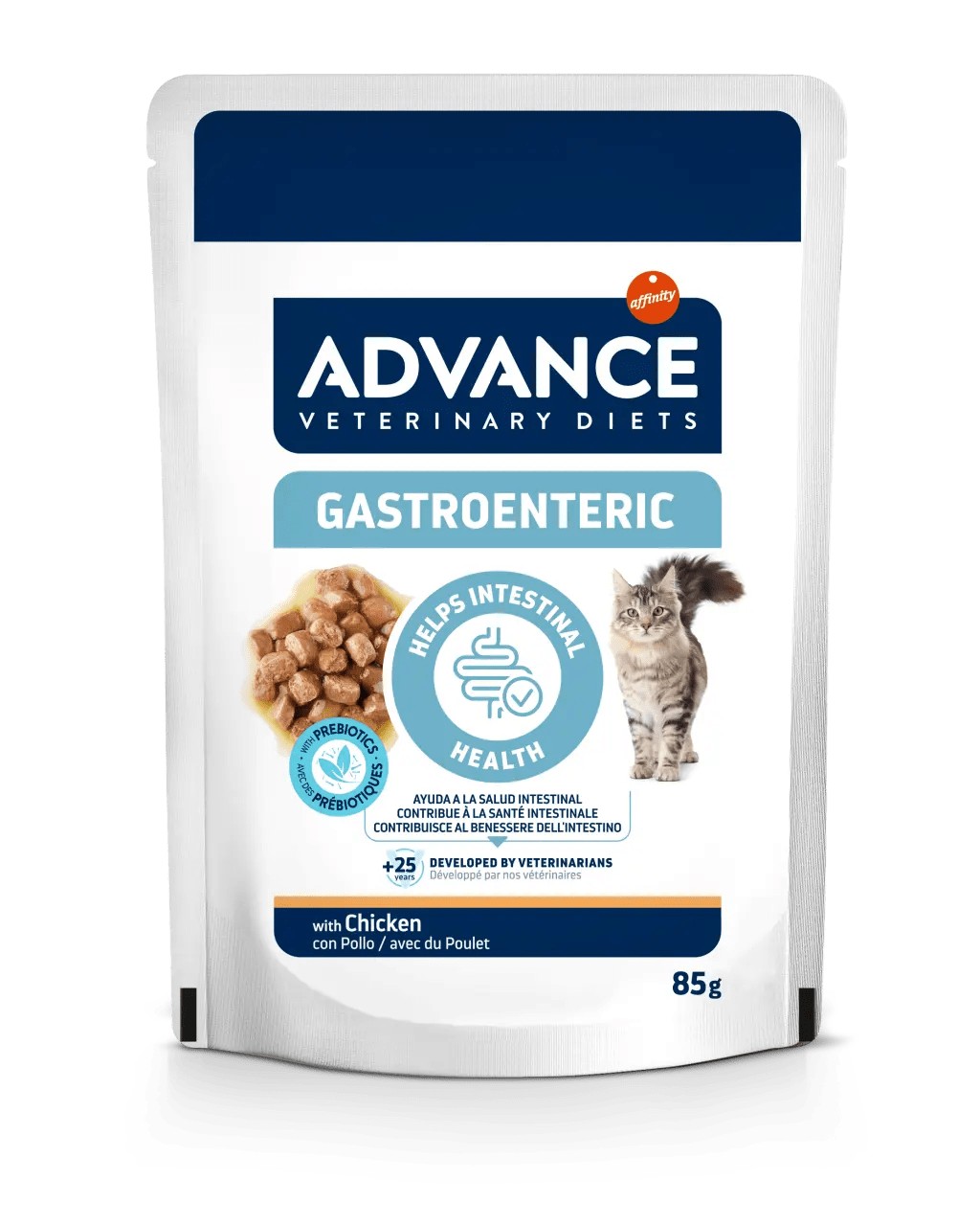 Advance Gastroenteric Alimento Húmedo Dietético para Gatos con Problemas Digestivos – Pack 12x85 g