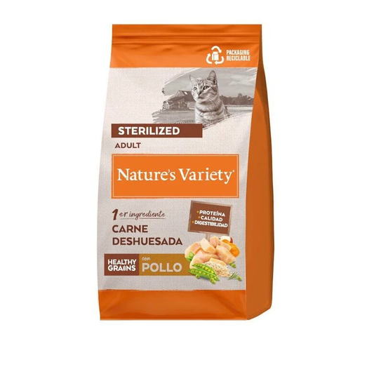 Nature's Variety Healthy Grain Sterilized - Pienso con Pollo para Gatos Esterilizados 1.25kg