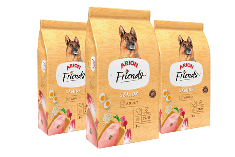 Arion Friends Senior Pienso Antienvejecimiento para Perros Mayores – 14 kg