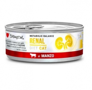 Disugual Renal Lata Húmeda con Vacuno para Gatos con Insuficiencia Renal – 85 g