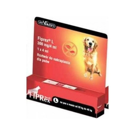 Fiprex "L" 300 mg - Antiparasitario para Perros 20-40 kg (1 Pipeta)
