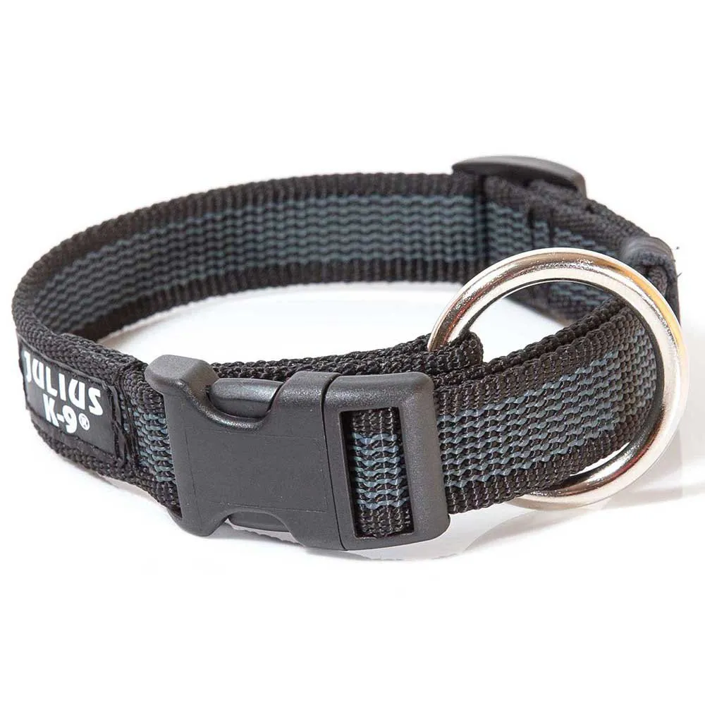 Julius K-9 Collar para perro negro 20mm x 27-42cm