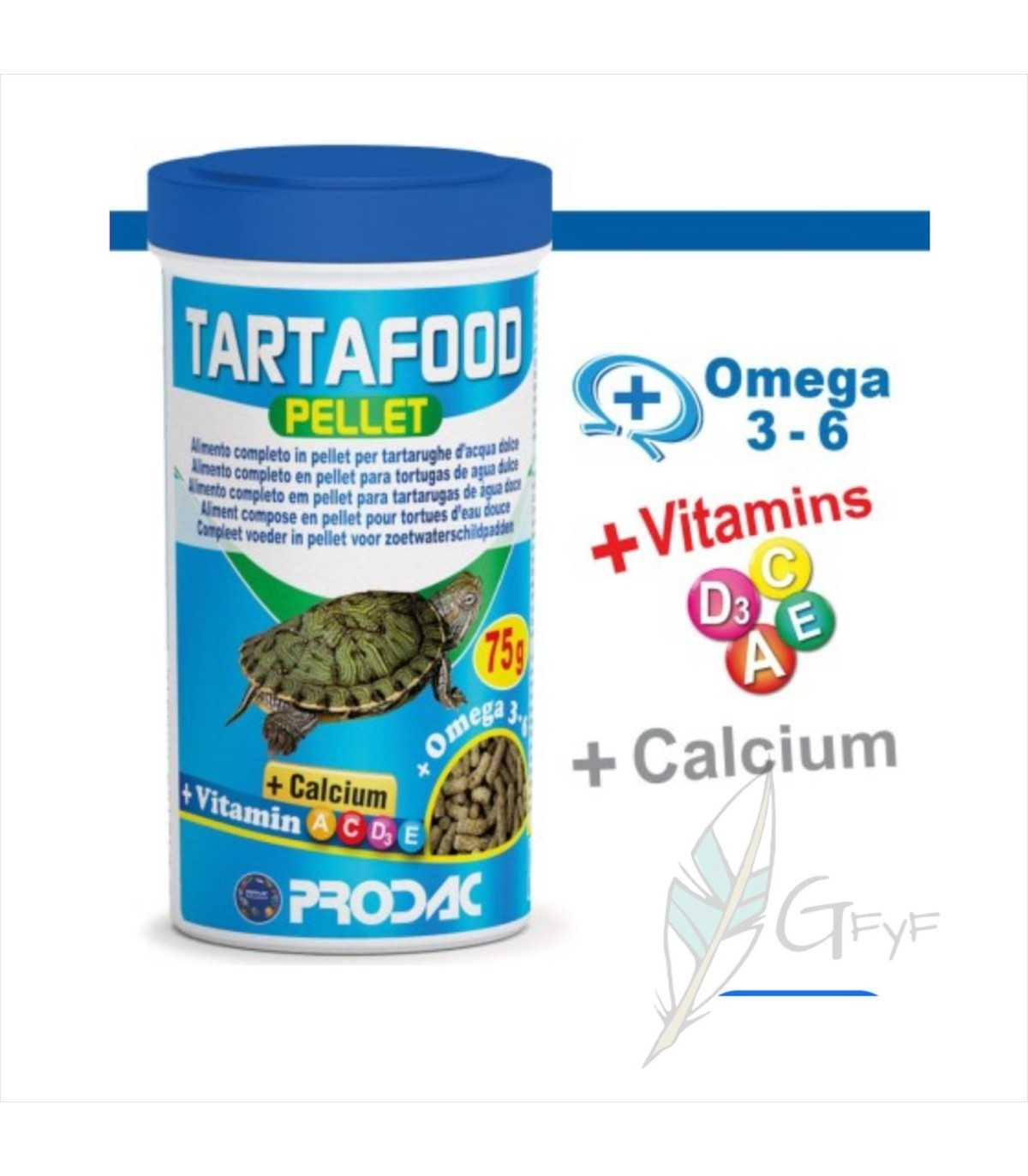 Prodac Tartafood Small Pellet 250ml – Sticks flotantes para tortugas de agua dulce pequeñas (3-7 cm)